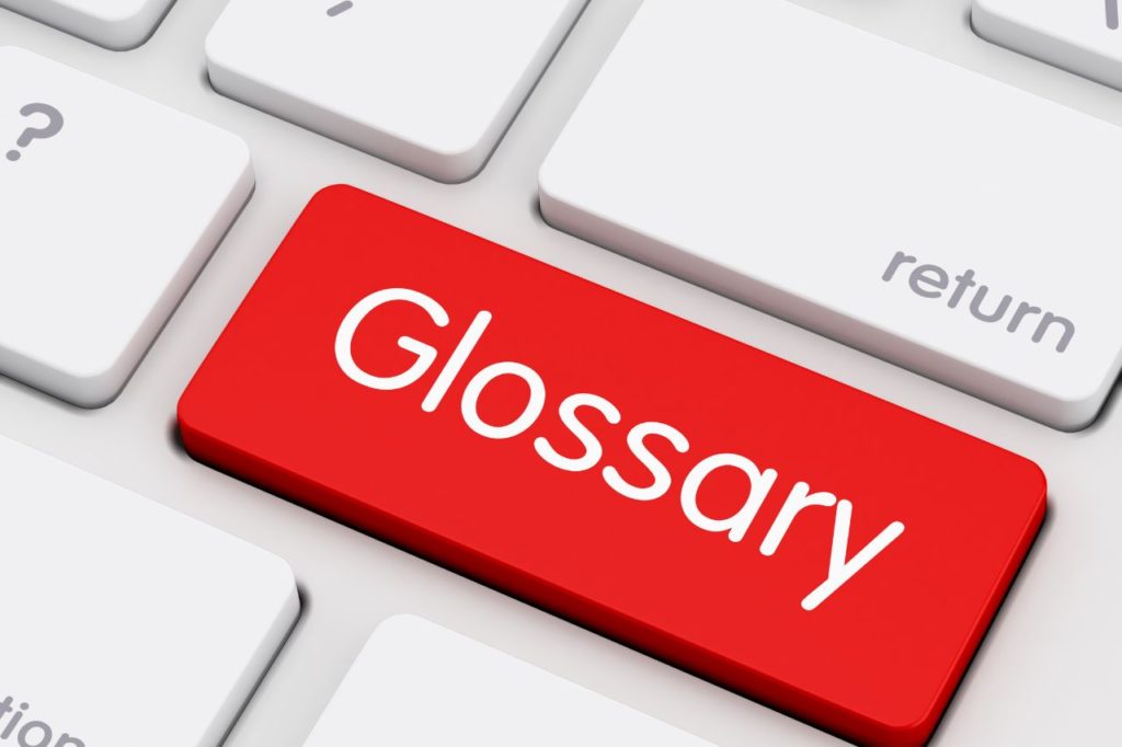 3 exemples de glossaires de mémoire